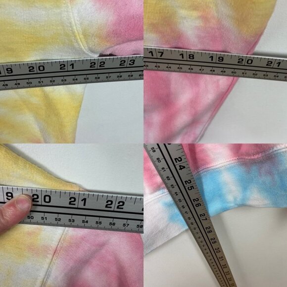 Dolls Kill By Samii Ryan Tie Dye Hoodie Sweatshirt Size Large Daisy Revolve Hood - Picture 10 of 16